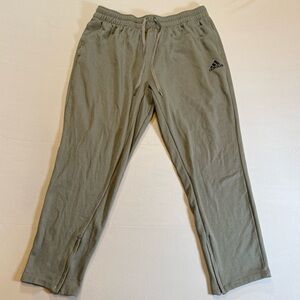 adidas Men's Fleece Jogger Sweatpants Size Large Gray Athletic Pants
